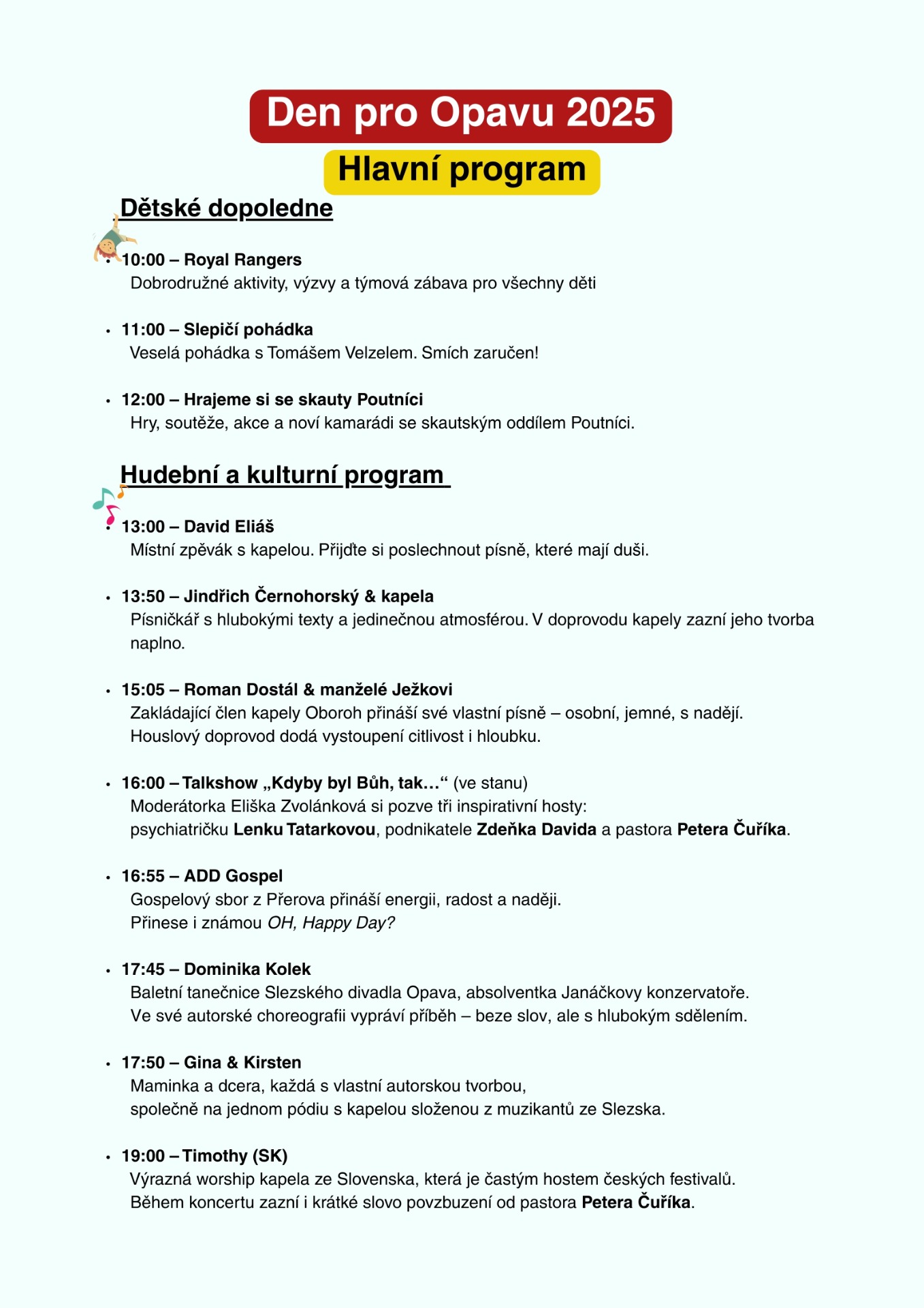 hlavní program